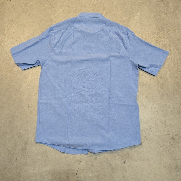 Altamont Men's XL Cotton Button Up Shirt Short Sleeve Blue - Picture 5 of 8